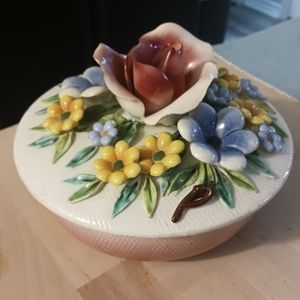 Vintage Italy flower bowl